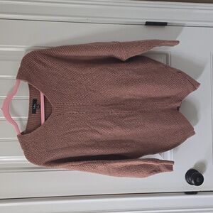 Lulu's Cozy Woman's Sweater in Dusty Rose Small
